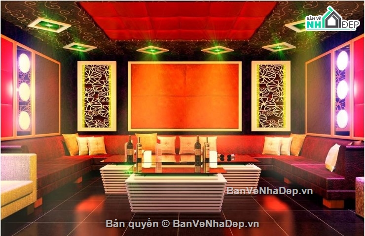 sketchup nội thất karaoke,phòng karaoke file su,phòng karaoke file sketchup,sketchup quán karaoke
