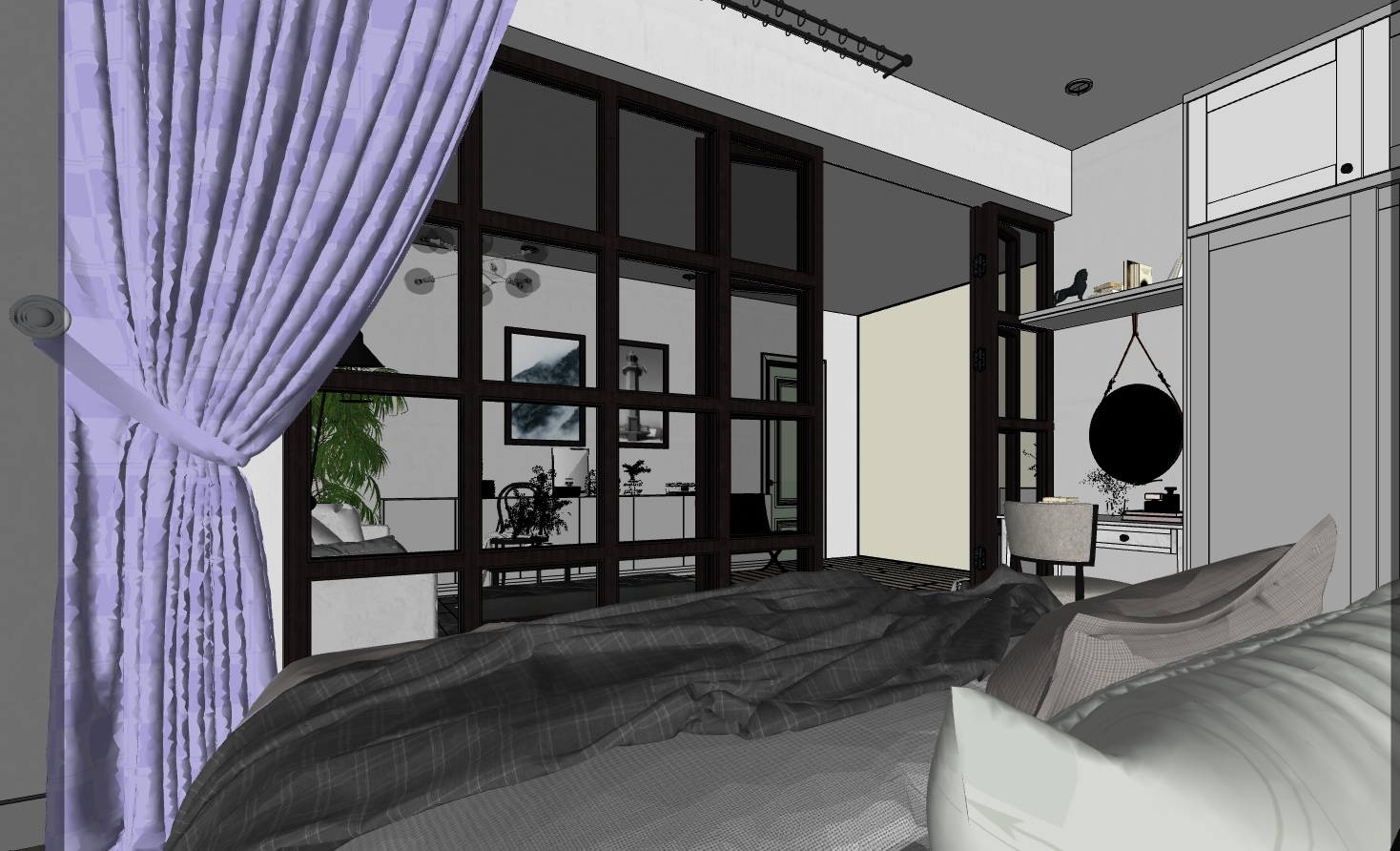 nội thất nhà file su,sketchup nội thất nhà ở,File sketchup nội thất,File sketchup nội thất nhà hiện đại