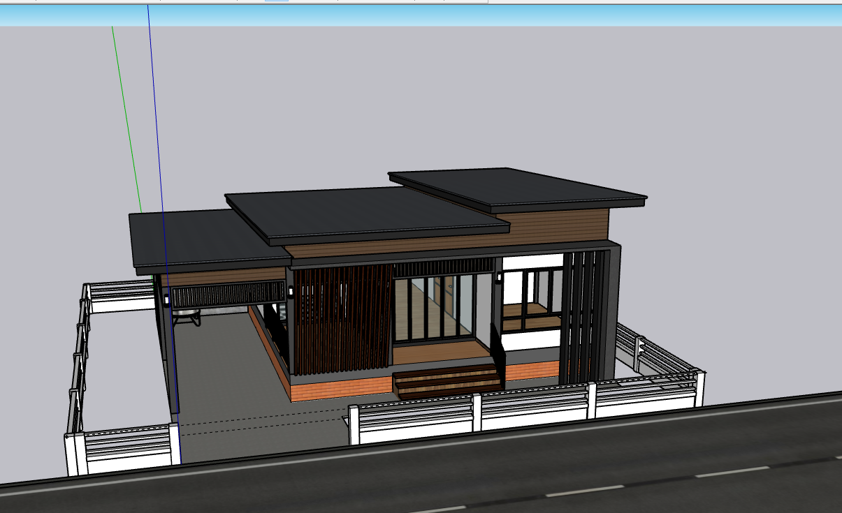 sketchup nhà phố 1 tầng,file su  nhà phố 1 tầng,model su  nhà phố 1 tầng,file sketchup  nhà phố 1 tầng
