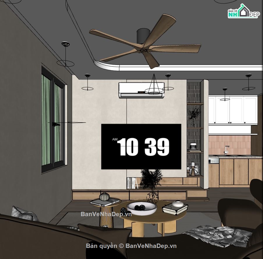 nội thất phòng khách,phòng khách 3d,sketchup phòng khách,phòng khách