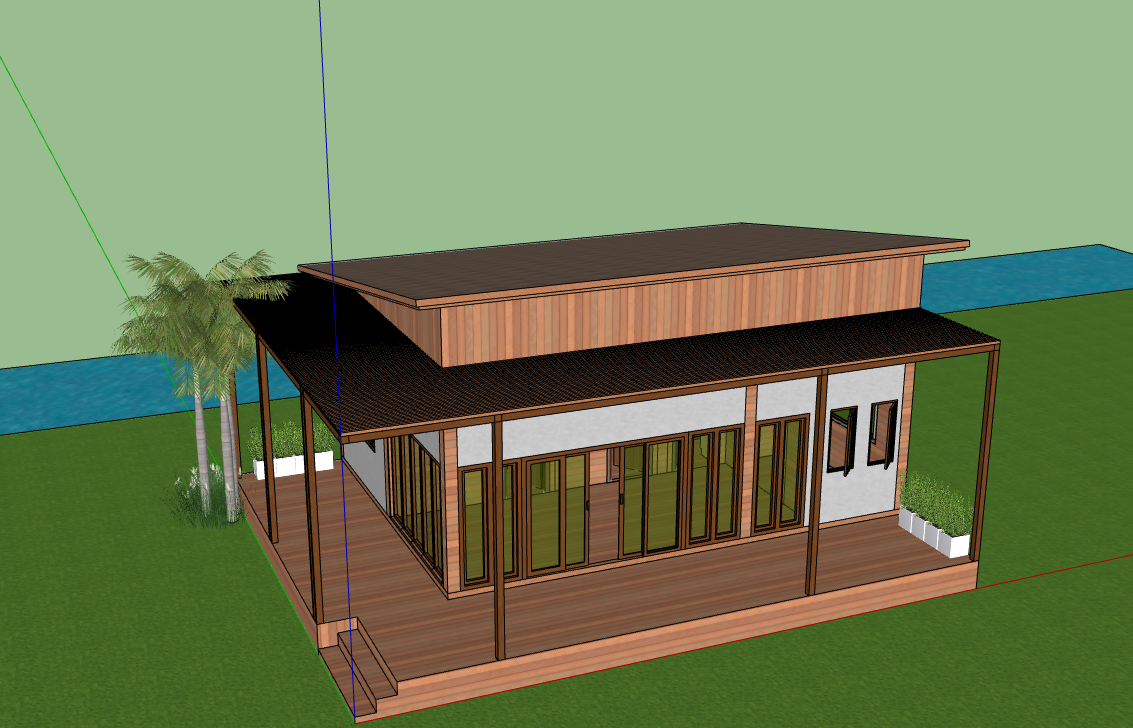 sketchup nhà gỗ 1 tầng,file sketchup nhà gỗ 1 tầng,3d sketchup nhà gỗ 1 tầng,model sketchup nhà gỗ 1 tầng,file 3d  nhà gỗ 1 tầng