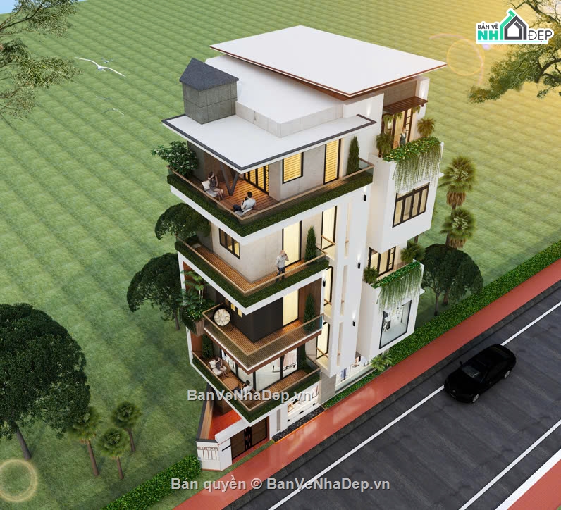 nhà phố 5 tầng,nhà 5 tầng,nhà 5 tầng hiện đại