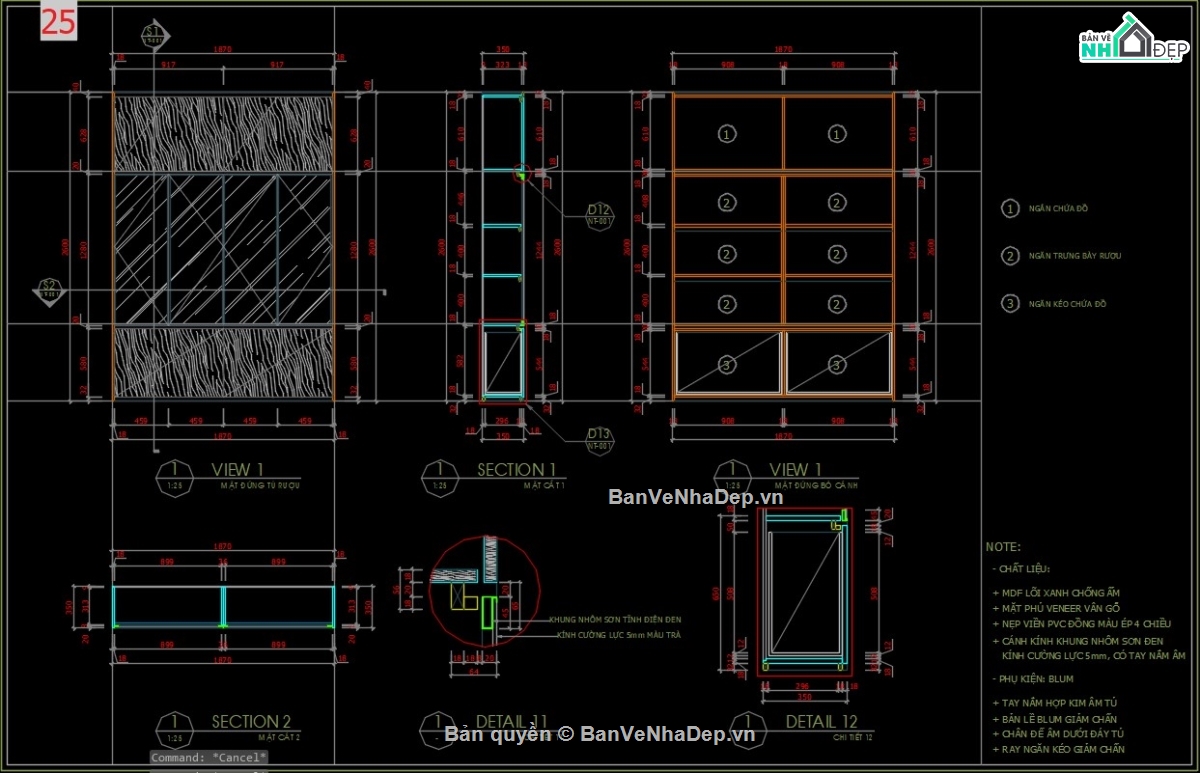 cad nội thất,cad chung cư,bổ kỹ thuật chung cư