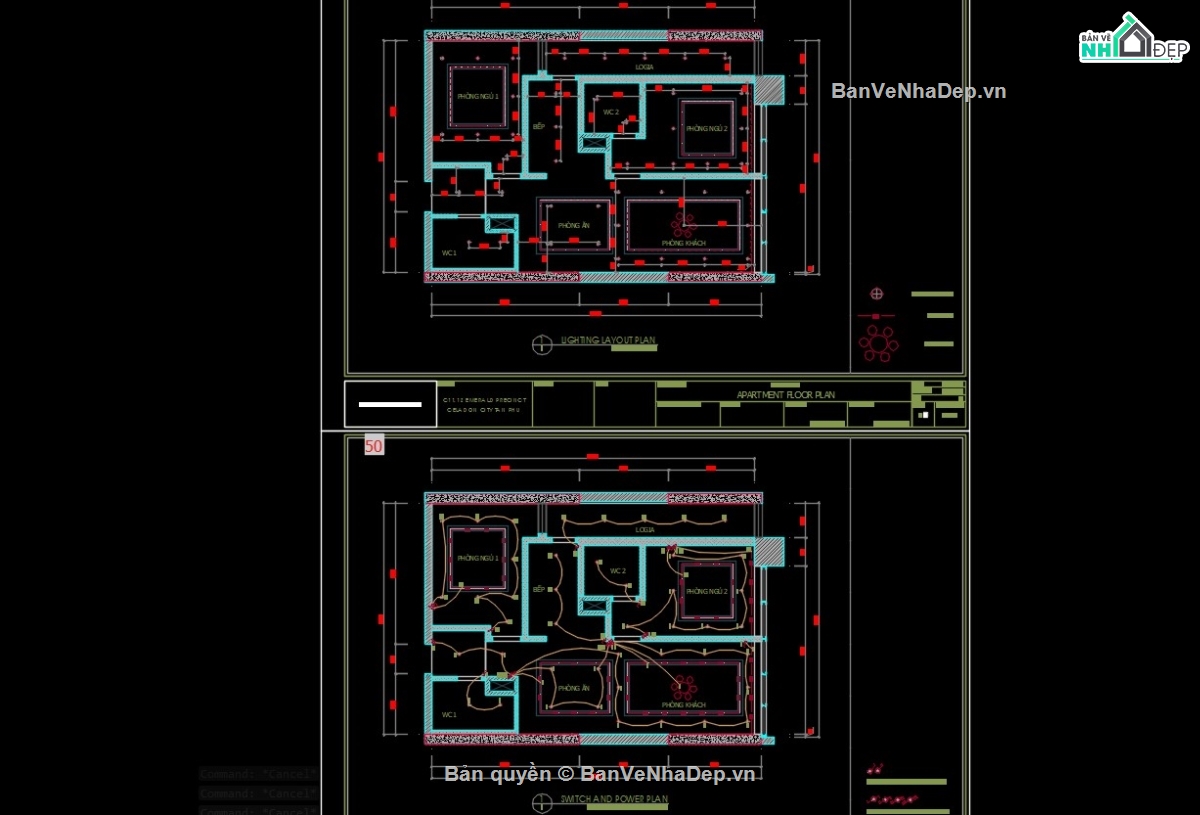 cad nội thất,cad chung cư,bổ kỹ thuật chung cư