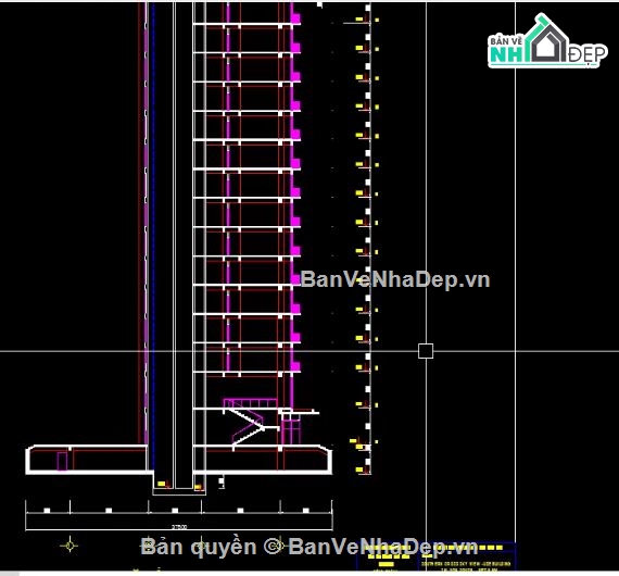 18 tầng,file cad nhà 18 tầng,đồ án 18 tầng,file cad đồ án nhà 18 tầng