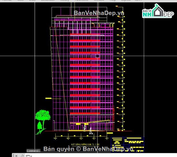18 tầng,file cad nhà 18 tầng,đồ án 18 tầng,file cad đồ án nhà 18 tầng