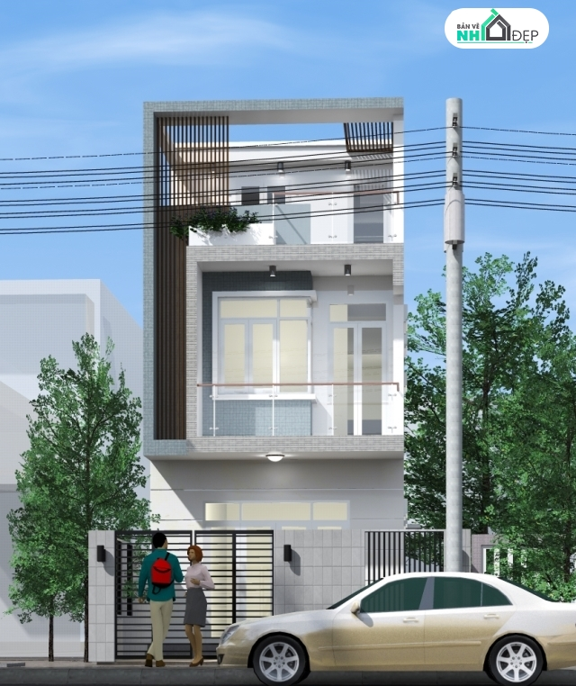 [CAD+SU] Thư viện tổng hợp 9 mẫu nhà phố 2 tầng các mẫu mới đa dạng phong phú