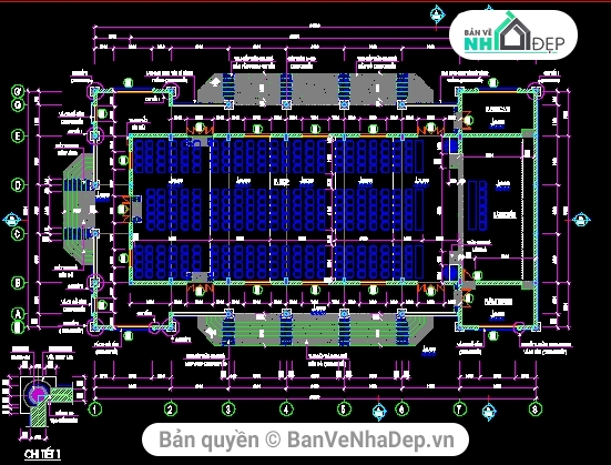 bản vẽ nhà văn hóa thôn,bản vẽ nhà văn hóa xã 15.9x29.7m,mẫu nhà văn hóa xã,bản vẽ kiến trúc kết cấu nhà văn hóa