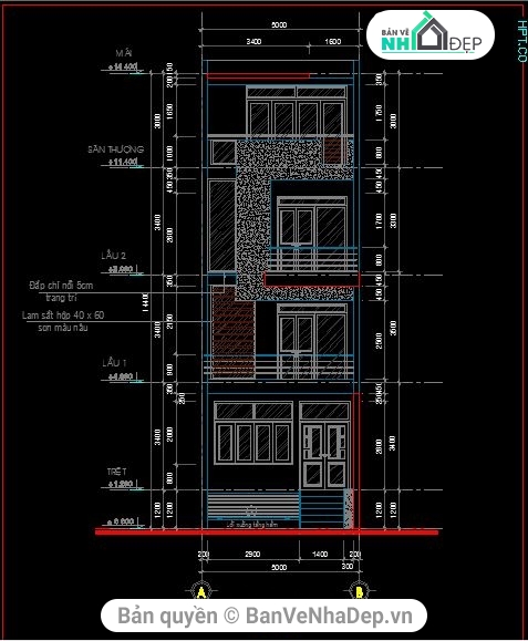 nhà phố 4 tầng 5x15m,nhà phố 4 tầng 1 hầm,bản vẽ cad nhà phố,CAD nhà phố 4 tầng,bản vẽ nhà phố 4 tầng