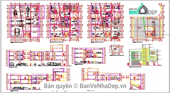 kiến trúc nhà quản lý,Kiến trúc nhà dân,file cad nhà quản lý,thiết kế nhà quản lý