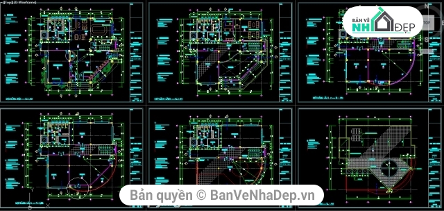 kiến trúc văn phòng 6 tầng,Thiết kế văn phòng 6 tầng,bản vẽ văn phòng 6 tầng,Bản vẽ văn phòng 6 tầng