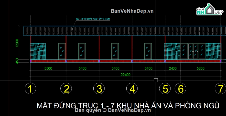 lán trại file cad,file cad lán trại,file cad lán trại đẹp