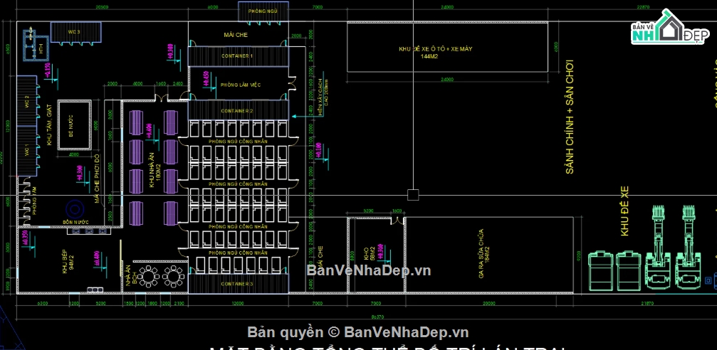 lán trại file cad,file cad lán trại,file cad lán trại đẹp