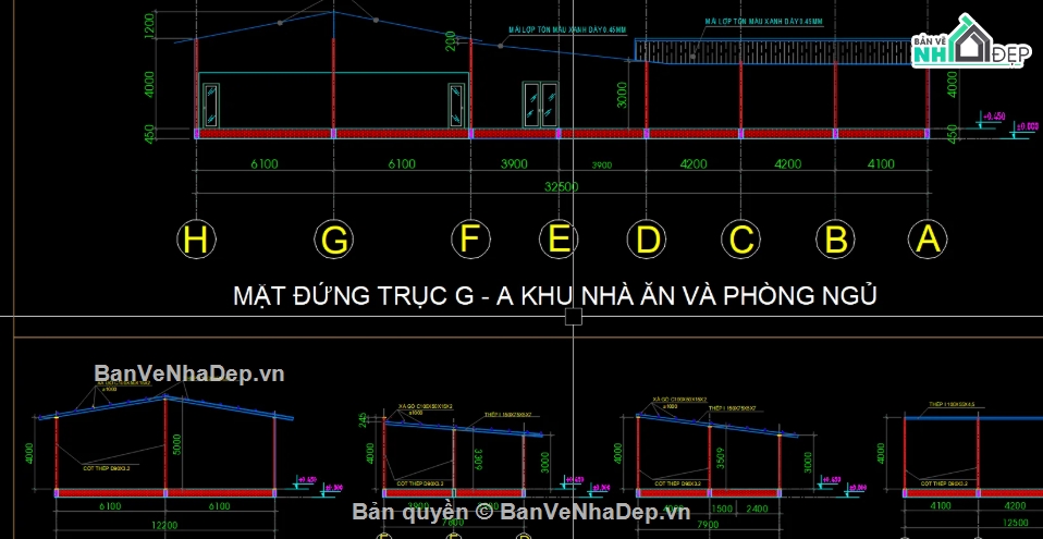 lán trại file cad,file cad lán trại,file cad lán trại đẹp