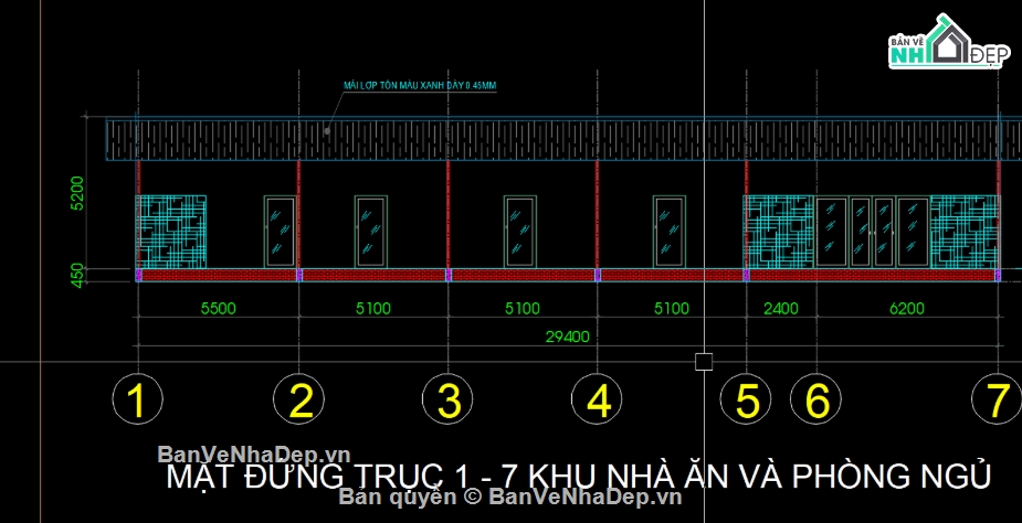 lán trại file cad,file cad lán trại,file cad lán trại đẹp