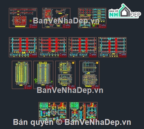 File cad,chung cư,nhà 4 tầng,1 tầng,nhà 3 tầng,đồ án kết cấu