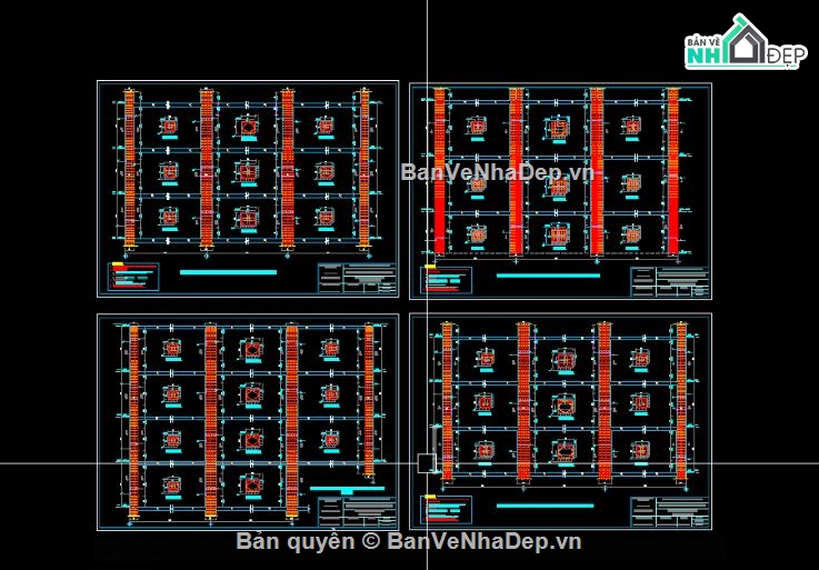 đồ án tốt nghiệp,cad chung cư,đồ án  13 tầng