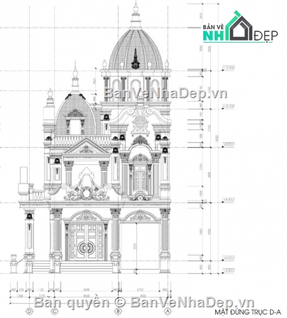 biệt thự 3 tầng,cad biệt thự 3 tầng,biệt thự 3 tầng file cad
