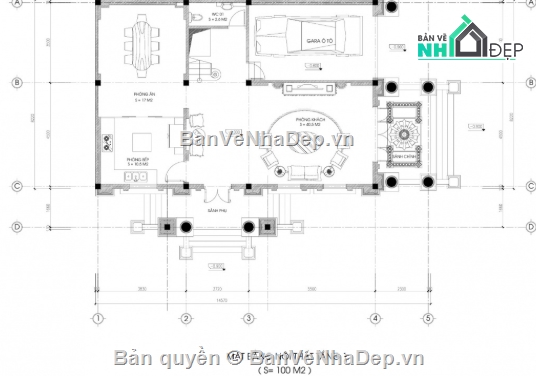 biệt thự 3 tầng,cad biệt thự 3 tầng,biệt thự 3 tầng file cad