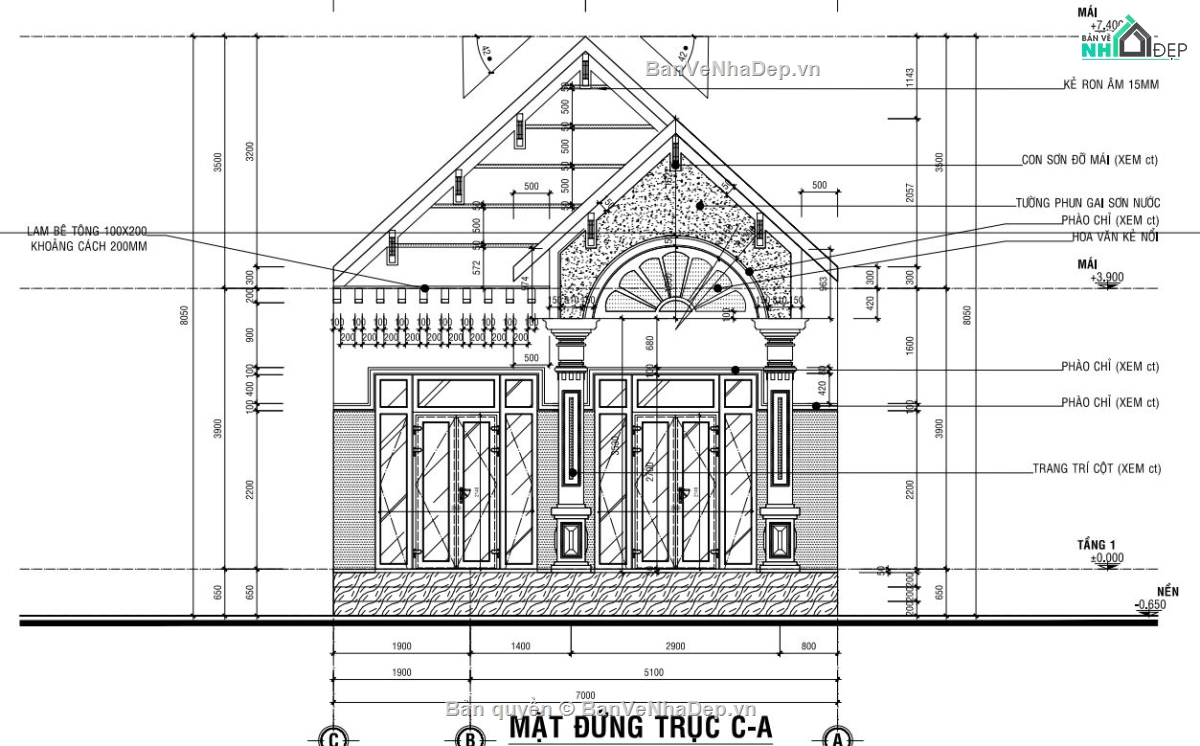 nhà cấp 4,nhà mái thái,kiến trúc nhà mái thái