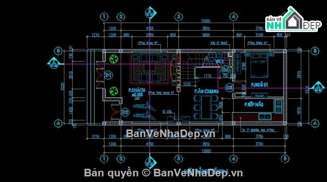 nhà phố 3 tầng,thiết kế nhà phố,nhà 3 tầng đẹp,Autocad nhà phố