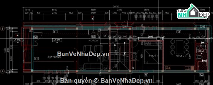 nhà phố 3 tầng,file cad nhà phố 3 tầng,cad nhà phố 3 tầng