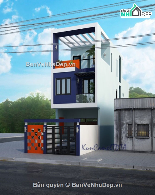 nhà 4 tầng,4 tầng,cad nhà 4 tầng,file cad nhà phố 4 tầng