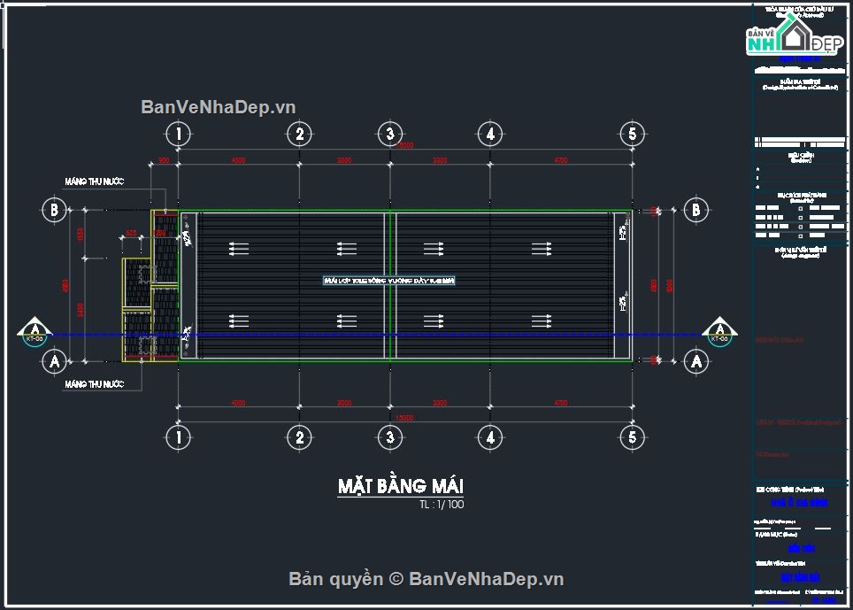 Nhà cấp 4 4.95x15m,Bản vẽ nhà cấp 4,Thiết kế nhà cấp 4,File cad thiết kế nhà cấp 4,Bản vẽ thiết kế nhà cấp 4,bản vẽ autocad nhà cấp 4