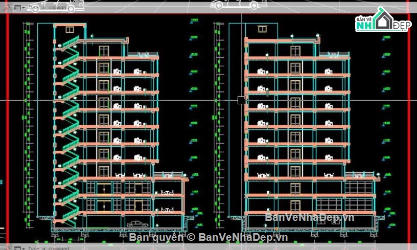 văn phòng,10 tầng,Đồ án cao ốc văn phòng 10 tầng