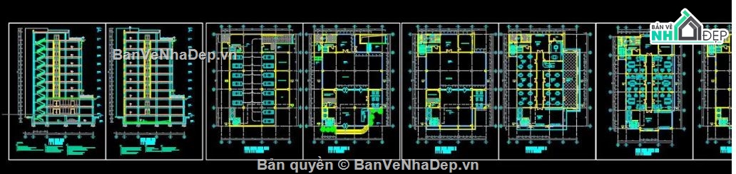 văn phòng,10 tầng,Đồ án cao ốc văn phòng 10 tầng