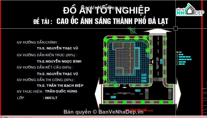 văn phòng,10 tầng,Đồ án cao ốc văn phòng 10 tầng