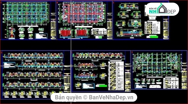 bản vẽ chung cư,kết cấu chung cư,kiến trúc chung cư,mẫu chung cư đơn giản,Thiết kế chung cư 8 tầng