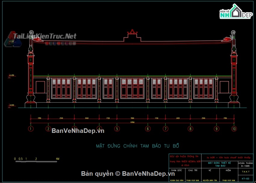 công trình,bản vẽ công trình,bản vẽ chùa vẽ