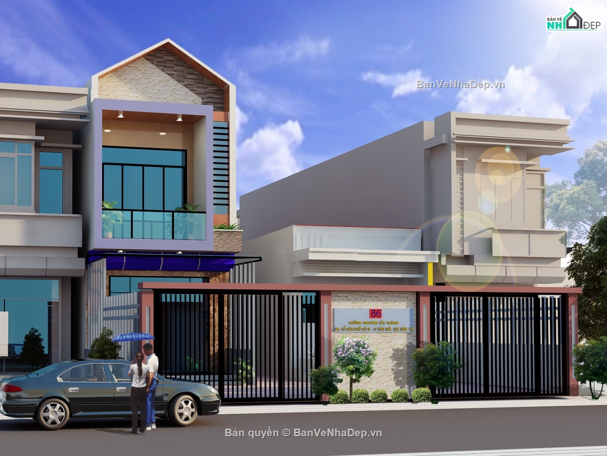 nhà phố 2 tầng 4.5x21m,File cad nhà phố 2 tầng,Bản vẽ nhà phố 2 tầng,Thiết kế nhà phố 2 tầng,Nhà phố 2 tầng file cad,Nhà phố 2 tầng autocad