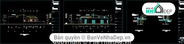 kiến trúc nhà cấp 4,nhà cấp 4 6.2x23.7m,Bản vẽ nhà cấp 4,thiết kế nhà cáp 4