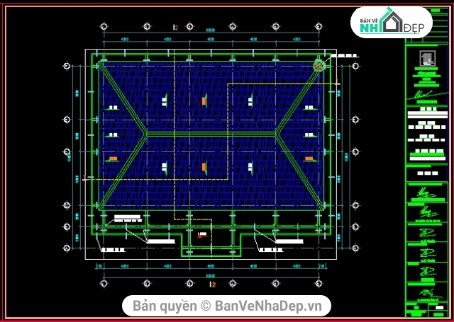 nhà điều hành,Nhà điều hành trạm bơm,trạm bơm nước,thiết kế nhà điều hành,bản vẽ nhà điều hành