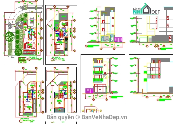 5 file Autocad nhà cấp 4 miễn phí tải nhiều