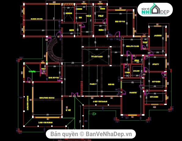 5 file Autocad nhà cấp 4 miễn phí tải nhiều