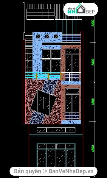 Bản vẽ nhà 3 tầng,nhà phố 3 tầng,bản vẽ 3 tầng,mẫu nhà phố 3 tầng,thiết kế nhà phố 3 tầng
