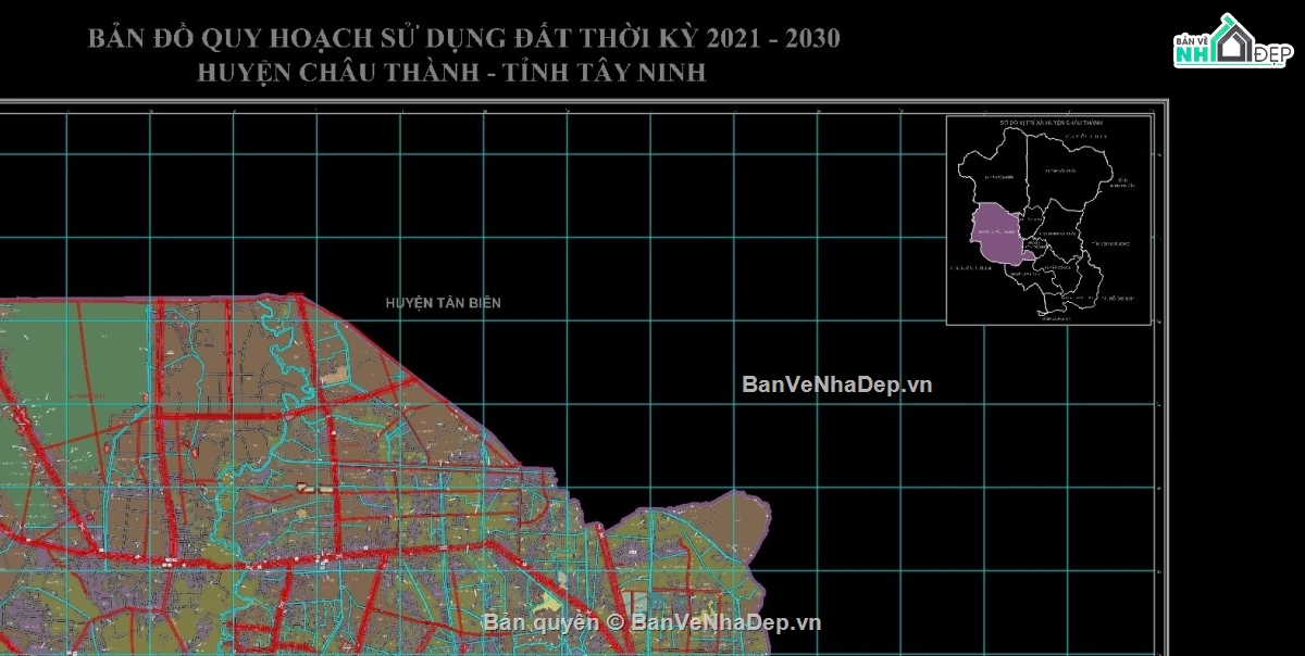 Bản đồ quy hoạch sử dụng đất,Quy hoạch sử dụng đất huyện Châu Thành,Bản đồ quy hoạch Châu Thành,bản đồ quy hoạch Tây Ninh