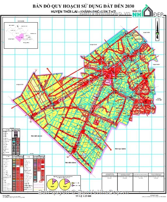 quy hoạch sử dụng đất,bản vẽ cad bản đồ quy hoạch,quy hoạch huyện,quy hoạch cần thơ