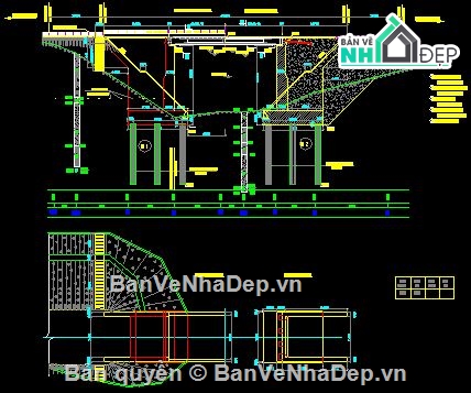 cầu file cad,file cad cầu,cầu cống,bản vẽ cầu cống