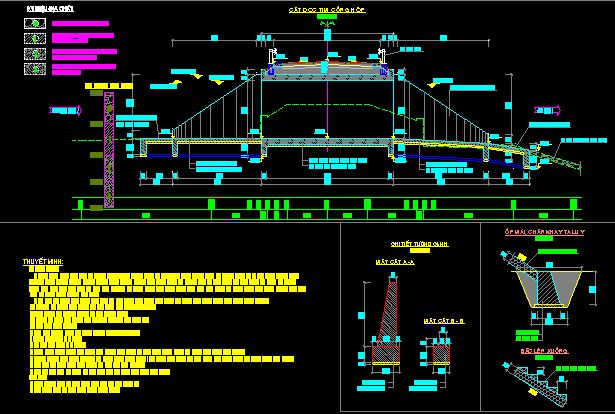 cầu file cad,file cad cầu,cầu cống,bản vẽ cầu cống