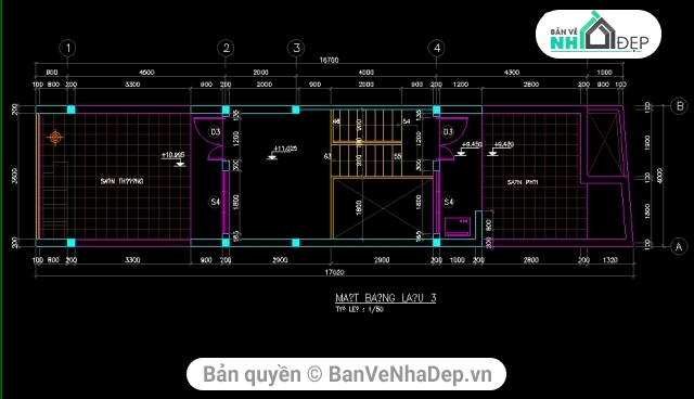 Nhà phố kích thước 4x16.7m,thiết kế nhà phố đẹp đầy đủ kiến trúc,kiến trúc nhà phố 4x16.7m