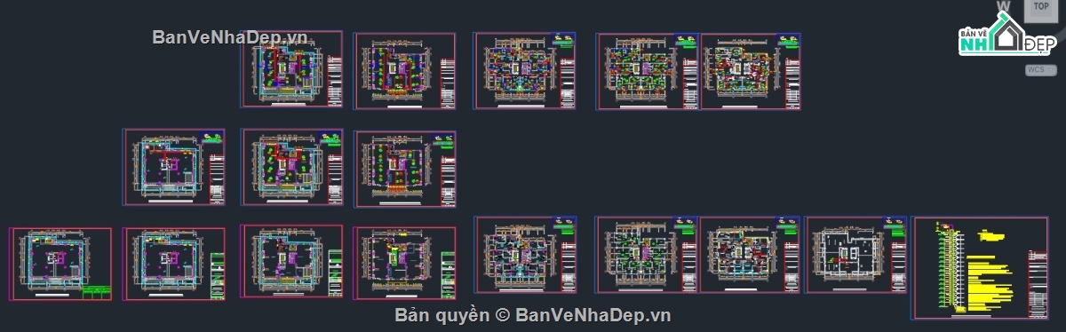 Bản vẽ,bản vẽ 15 tầng,Chung cư 15 tầng,Bản vẽ tầng hầm,nhà cao tầng,cao ốc