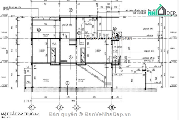 nhà phố 3 tầng,bản vẽ nhà phố,kiến trúc nhà phố