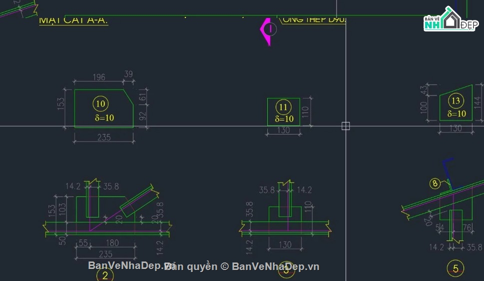 khung vì kèo,khung vì kèo thép,file cad khung vì kèo thép