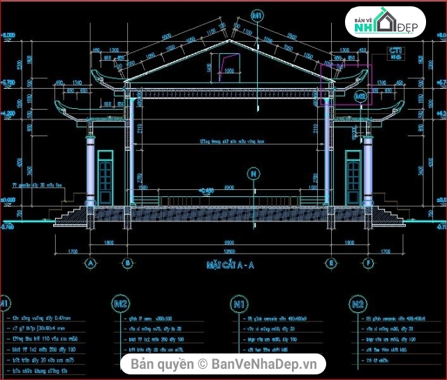 nhà văn hóa,kết cấu nhà văn hóa,kiến trúc nhà văn hóa,mẫu nhà văn hóa đẹp,nhà văn hóa mái 2 cấp bậc