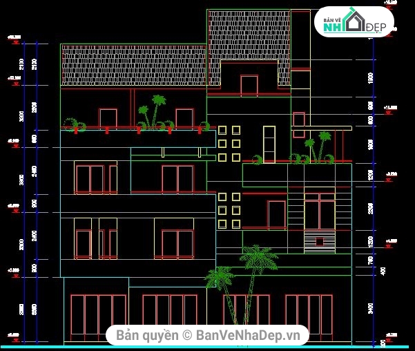 Bản vẽ nhà phố,kiến trúc đẹp,bản vẽ kiến trúc,các mẫu nhà phố đẹp