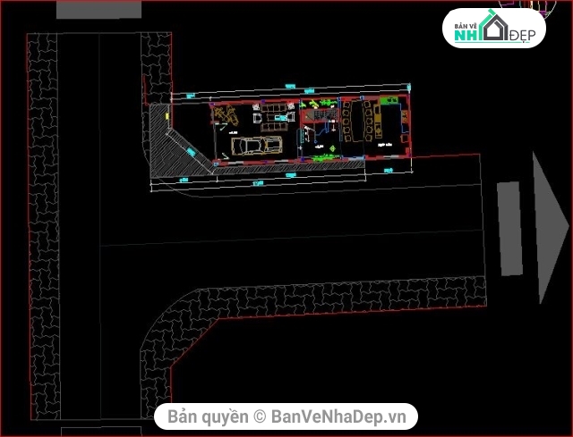 nhà phố 4 tầng,file cad nhà phố 4 tầng,bản vẽ nhà phố 4 tầng,kiến trúc nhà phố